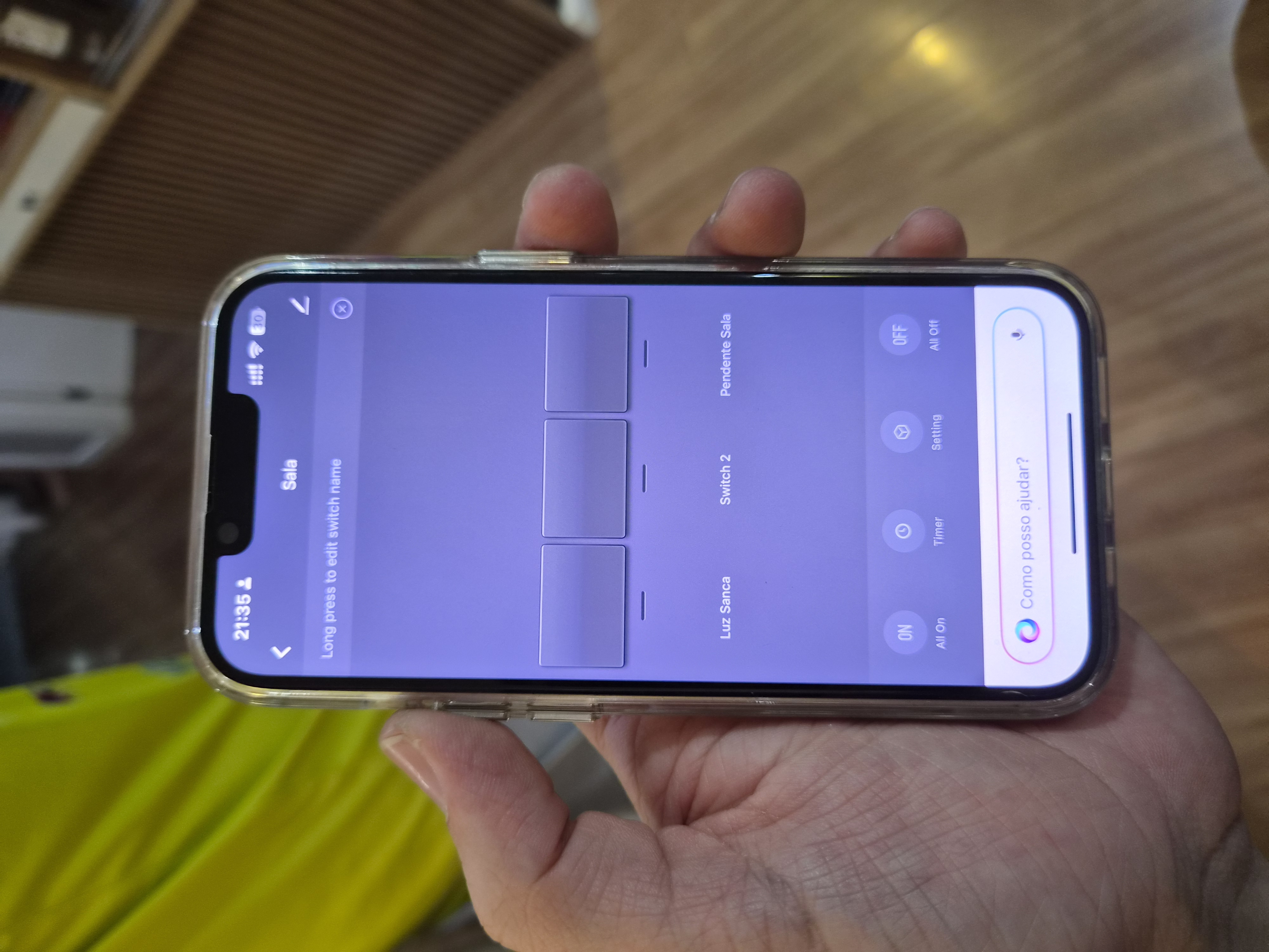Controle de automação pelo smartphone